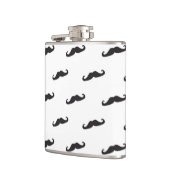 Mustache hipster patroon 2 heupfles (Links)