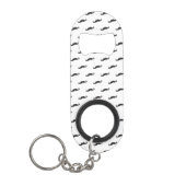 Mustache hipster patroon 2 mini flessenopener (Voorkant)