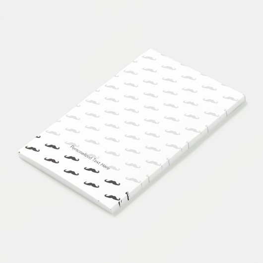 Mustache hipster patroon 2 post-it® notes (Schuin)
