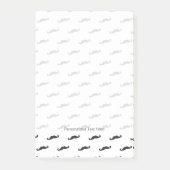 Mustache hipster patroon 2 post-it® notes (Voorkant)