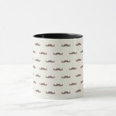 Mustache hipster patroon 3 mok (Midden)