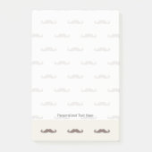 Mustache hipster patroon 3 post-it® notes (Voorkant)