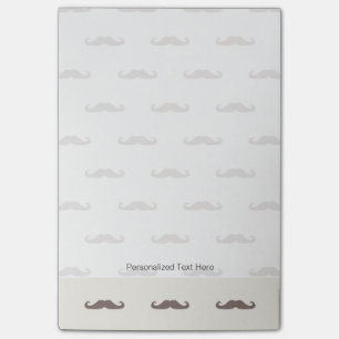 Mustache hipster patroon 3 post-it® notes