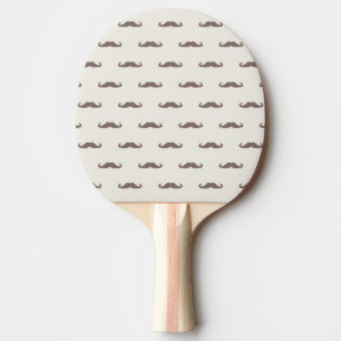 Mustache hipster patroon 3 tafeltennisbatje