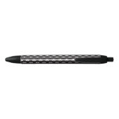 Mustache hipster patroon zwarte inkt pen (Achterkant)