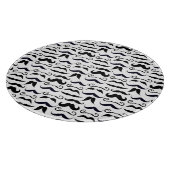 Mustache Hipster Retro Patroon Snijplank (Hoek)