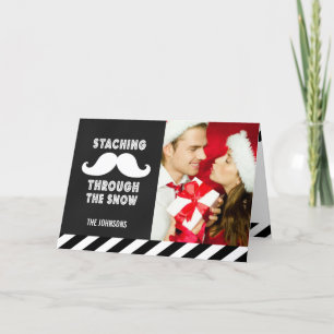 MUSTACHE HOLIDAY GREETCARD FEESTDAGEN KAART