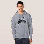 Mustache Hoodie (Voorkant volledig)
