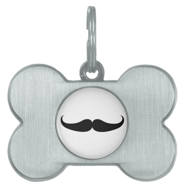 Mustache Huisdieren Naamplaatje (voorkant)