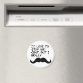 Mustache Humor Magneet (Insitu (Vaatwasser))