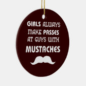 Mustache Keramisch Ornament (Rechts)