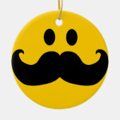 Mustache Keramisch Ornament (Voorkant)