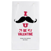 Mustache Kids Classroom Valentine Cadeau Sac (Devant)