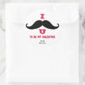 Mustache Kinder Classroom Valentijn Stickers (Tas)