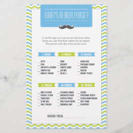 Mustache / Kleine Man Wat zit er in je Purse Game