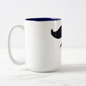Mustache koffie mok grappige gepersonaliseerde mok (Links)