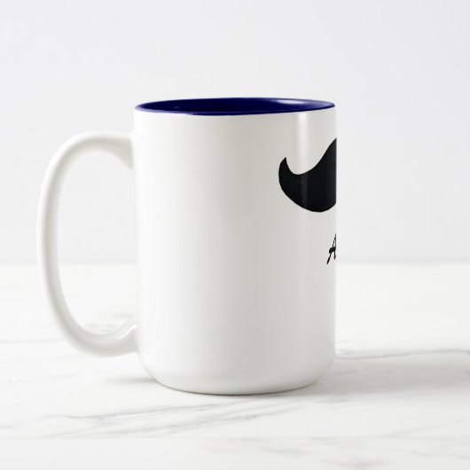 Mustache koffie mok grappige gepersonaliseerde mok (Links)
