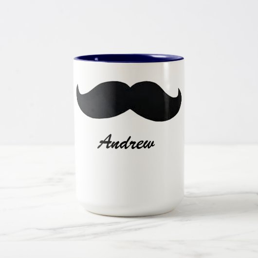 Mustache koffie mok grappige gepersonaliseerde mok (Center)