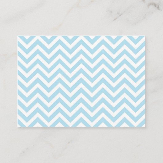 Mustache Lil' Man Diaper Raffle Ticket Blue Informatiekaartje (Achterkant)