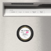 Mustache & Lips Mr. & Mrs. -Verjaardag Magneet (Insitu (Vaatwasser))