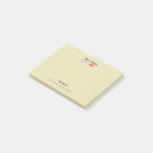 Mustache & Lips Mr. & Mrs. -Verjaardag Post-it® Notes (Schuin)