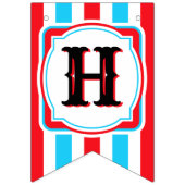 Mustache Little Man Anniversaire bannière de fête  (Deuxième drapeau)