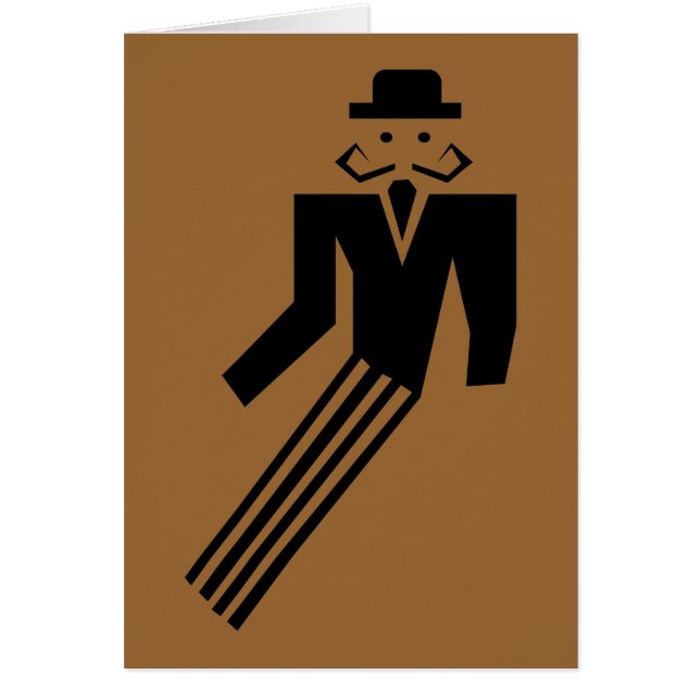 Mustache Man - Art Deco (Voorkant)