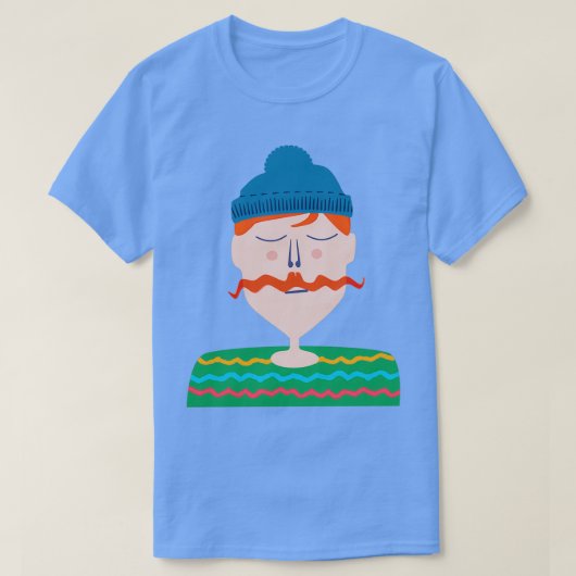 Mustache Man T-shirt (Design voorkant)