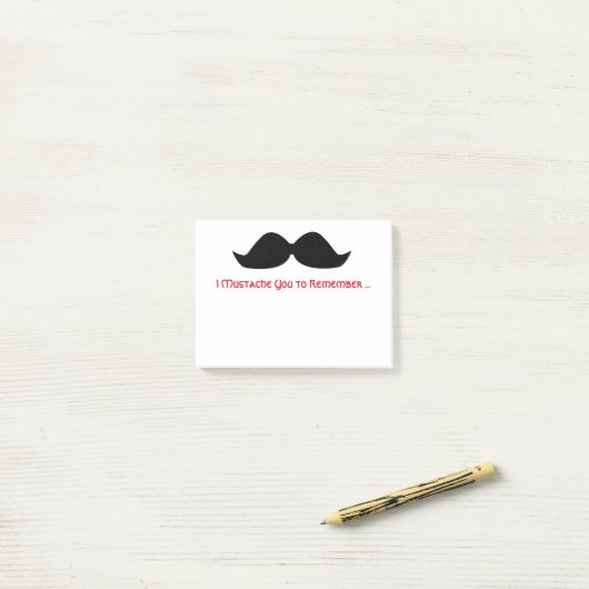 Mustache Memo Sticky Notes (Op bureau)