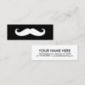 Mustache Mini Visitekaartje (Voorkant / Achterkant)