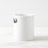 Mustache-Mok met rechtshandige status Koffiemok (Center)