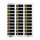 Mustache monocle etiket (Full Sheet)