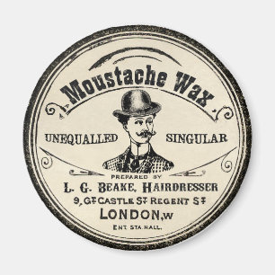 Mustache Mustach Wax Magnet Magneet