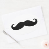 Mustache Mustache, Mustache design Ovale Sticker (Envelop)