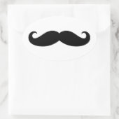 Mustache Mustache, Mustache design Ovale Sticker (Tas)