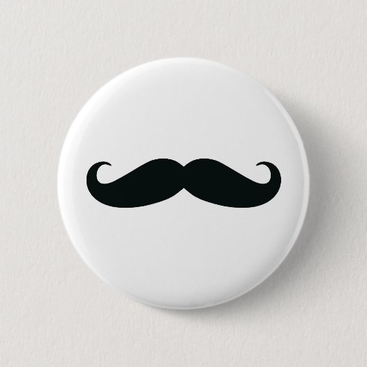 Mustache Mustache Mustache Ronde Button 5,7 Cm (Voorkant)
