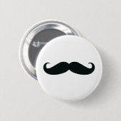 Mustache Mustache Mustache Ronde Button 5,7 Cm (Voorkant /achterkant)