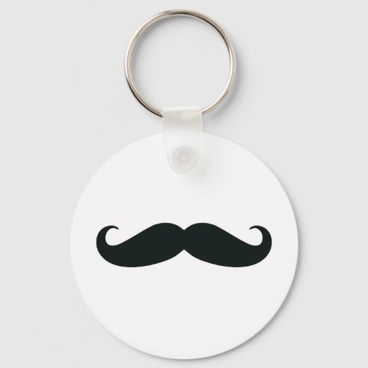 Mustache Mustache Mustache Sleutelhanger (Voorkant)
