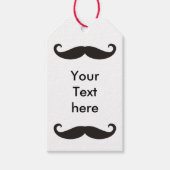 Mustache / Mustache / Schnurrbart + jouw tekst Cadeaulabel (Voorkant)