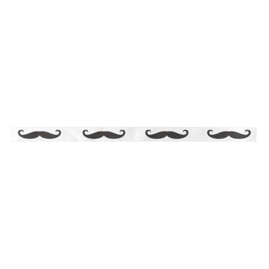 Mustache / Mustache / Schnurrbart + uw ideeën Lint (Voorkant)
