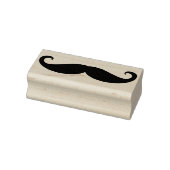 Mustache / Mustache / Schnurrbart + uw ideeën Rubberstempel (Stempel)