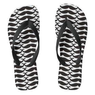Mustache / Mustache / Schnurrbart + uw ideeën Teenslippers