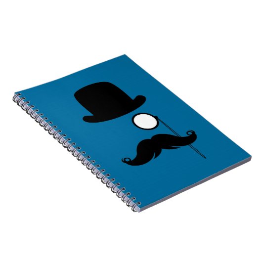 Mustache Mustache Stache Man Notitieboek (Rechterzijde)
