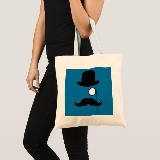 Mustache Mustache Stache Man Tote Bag (Voorkant (product))