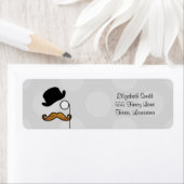 Mustache, Mustache, Stache, Monocle, Bowler Pet Etiket (Insitu)