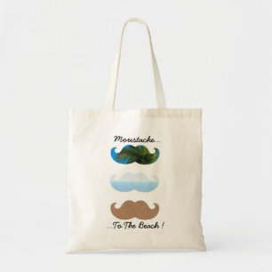 Mustache... Naar het strand! Tote Bag