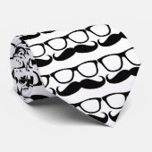 Mustache Nerd Glasses Stropdas (Opgerold)