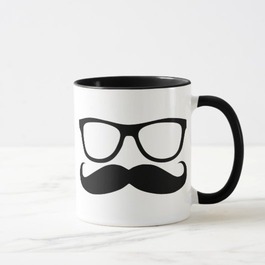 Mustache Nerd Mok (Rechts)