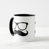 Mustache Nerd Mok (Voorkant links)