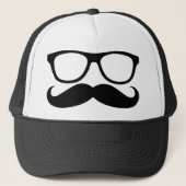 Mustache Nerd Trucker Pet (Voorkant)